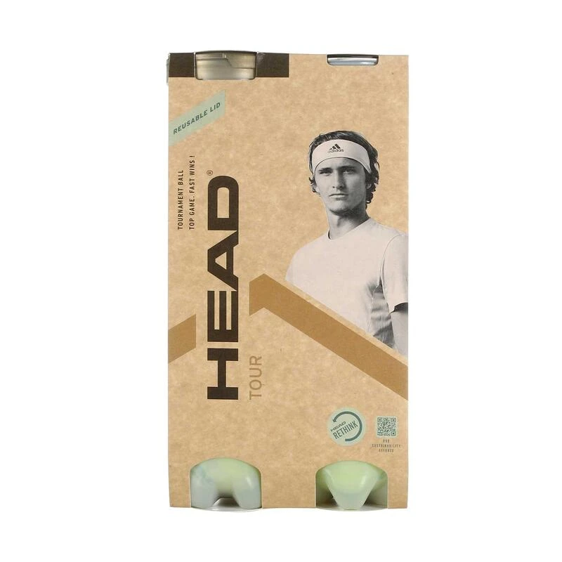 BALLE DE TENNIS HEAD TOUR *4 BIPACK JAUNE POLYVALENTE 2 BALLE DE TENNIS HEAD TOUR *4 BIPACK JAUNE POLYVALENTE – Image 2