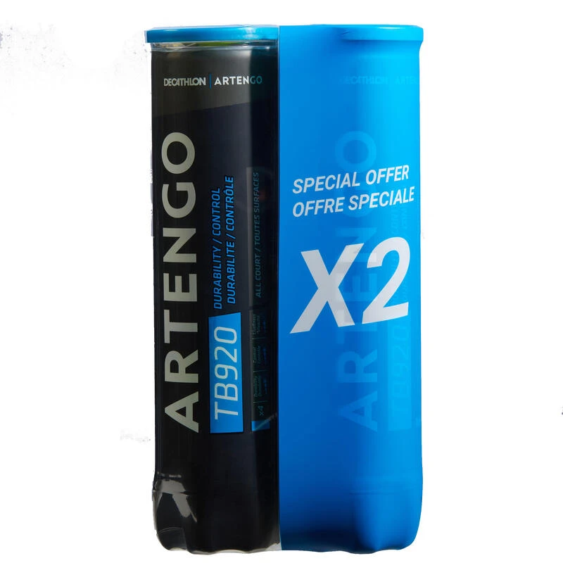 Artengo BALLE DE TENNIS TB 920 *4 BIPACK JAUNE POLYVALENTE 4 Artengo BALLE DE TENNIS TB 920 *4 BIPACK JAUNE POLYVALENTE – Image 4