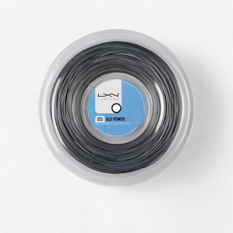 BOBINE DE CORDAGE TENNIS LUXILON ALU POWER GRIS 1.25 Mm DE 200 M 1 BOBINE DE CORDAGE TENNIS LUXILON ALU POWER GRIS 1.25 Mm DE 200 M