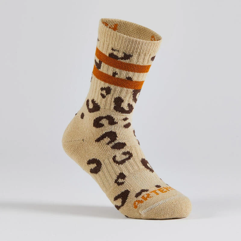 CHAUSSETTES DE SPORT ENFANT HAUTES ARTENGO RS 500 PANTHERE LOT DE 4 2 CHAUSSETTES DE SPORT ENFANT HAUTES ARTENGO RS 500 PANTHERE LOT DE 4 – Image 2