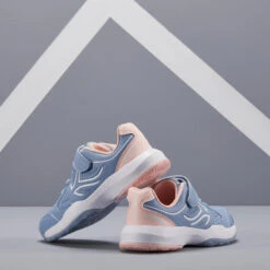 Artengo CHAUSSURE DE TENNIS ENFANT TS530 SCRATCH GRIS ROSE -Arten Tennis Magasin chaussure de tennis enfant ts530 scratch gris rose 4