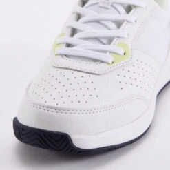 Artengo Chaussures De Tennis à Lacets Enfant - Essentiel Blanc Jaune -Arten Tennis Magasin chaussures de tennis a lacets enfant essentiel blanc jaune 3