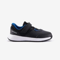 Artengo Chaussures De Tennis à Scratchs Enfant - Essentiel KD Noir Bleu