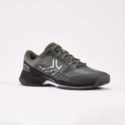 Chaussures De Tennis Homme Terre Battue- Artengo FAST Kaki Noir -Arten Tennis Magasin chaussures de tennis homme terre battue artengo fast kaki noir 2