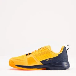 Artengo CHAUSSURES TENNIS ENFANT TERRE BATTUE - FAST CLAY JUNIOR LACET JAUNE -Arten Tennis Magasin chaussures tennis enfant terre battue fast clay junior lacet jaune 2