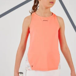 Artengo Débardeur De Tennis Fille - TTK900 Corail -Arten Tennis Magasin debardeur de tennis fille ttk900 corail 3