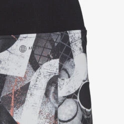 ADIDAS Jupe De Tennis - Noir Blanc Graphic -Arten Tennis Magasin jupe de tennis noir blanc graphic 2