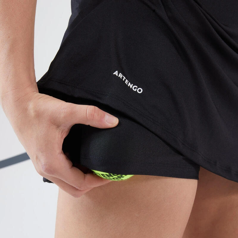 Artengo Jupe Tennis Dry Femme - Essentiel 100 Noir 3 Artengo Jupe Tennis Dry Femme - Essentiel 100 Noir – Image 3