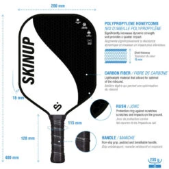 Lot 2 Raquettes Pickleball Yin Yang Bleu/blanc, 2 Balles Et Une Housse -Arten Tennis Magasin lot 2 raquettes pickleball yin yang bleublanc 2 balles et une housse 4