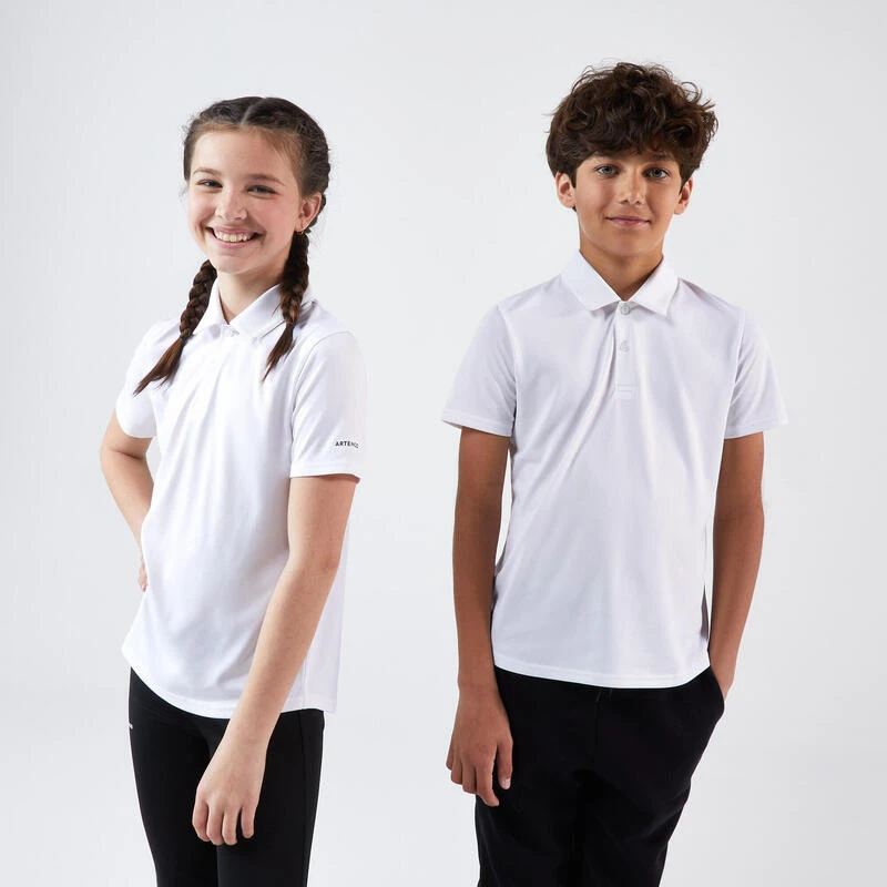 Artengo Polo De Tennis Enfant - TPO100 Blanc 1 Artengo Polo De Tennis Enfant - TPO100 Blanc