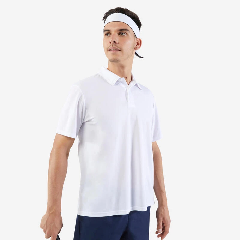 Artengo Polo De Tennis Manches Courtes Homme - Essential Blanc 1 Artengo Polo De Tennis Manches Courtes Homme - Essential Blanc