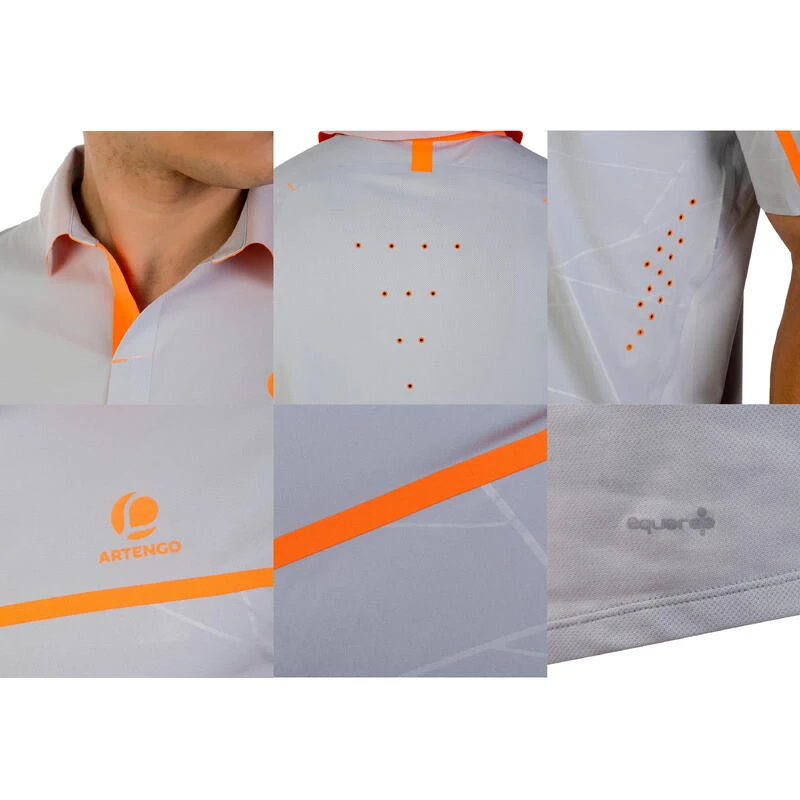 Artengo POLO HOMME 990 GRIS TENNIS BADMINTON PADEL PING PONG SQUASH 10 Artengo POLO HOMME 990 GRIS TENNIS BADMINTON PADEL PING PONG SQUASH – Image 10