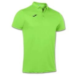 Polo Manches Courtes Homme Joma Hobby Vert Fluo