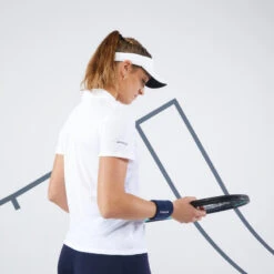 Artengo Polo Tennis Dry Femme - Essentiel 100 Blanc -Arten Tennis Magasin polo tennis dry femme essentiel 100 blanc 3