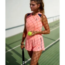 Short D'Entraînement Tennis/Padel Femme Melon -Arten Tennis Magasin short dentrainement tennispadel femme melon 2