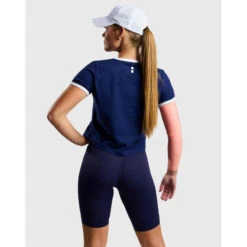 Smart Legging Short De Tennis/Padel Avec Poche à Balle Femme - Marine Bleu -Arten Tennis Magasin smart legging short de tennispadel avec poche a balle femme marine bleu 2
