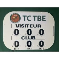 Tableau De Score Manuel - Modèle CLIPTEC -Arten Tennis Magasin tableau de score manuel modele cliptec 3