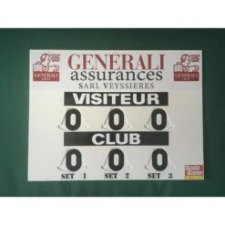 Tableau De Score Manuel - Modèle COMPACT -Arten Tennis Magasin tableau de score manuel modele compact 4