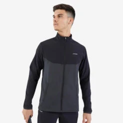 Artengo VESTE DE TENNIS HOMME ESSENTIAL NOIR GRIS